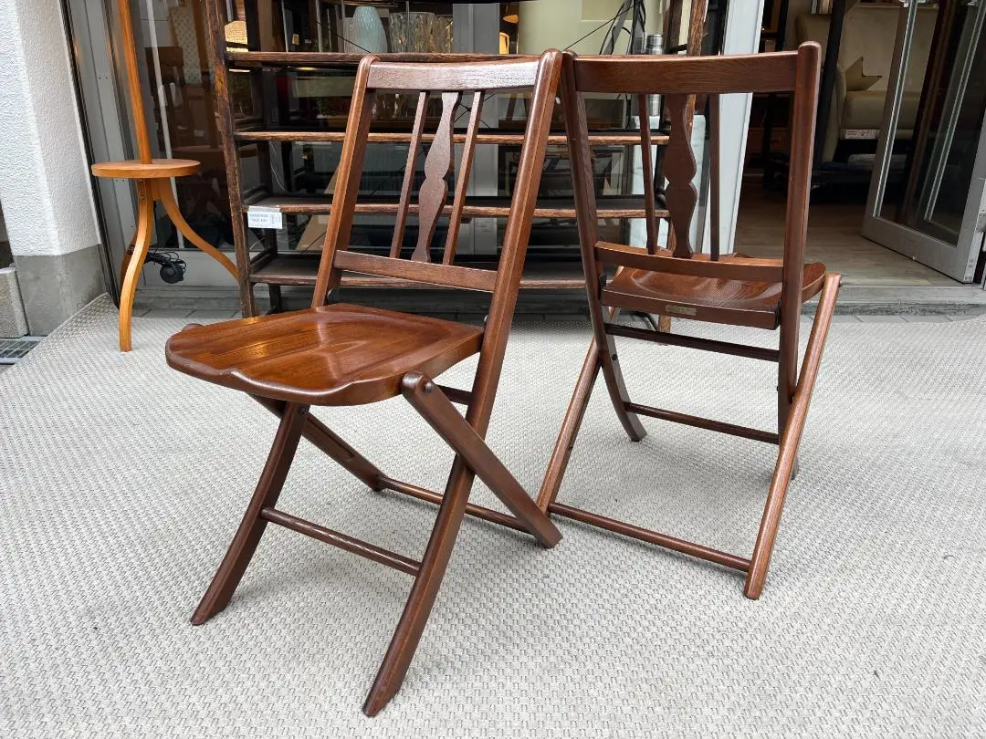 美品・2脚セット☆私の部屋／chelsea(チェルシー)／フォールディングチェア 美品・2脚セット☆私の部屋／chelsea(チェルシー)／フォールデ