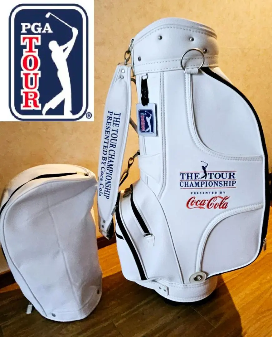 希少！ PGA TOUR ピージーエーツアー コカコーラ キャディバッグ PGA コカ・コーラ TOUR CHAMPIONSHIP キャディバッグ 美品（The