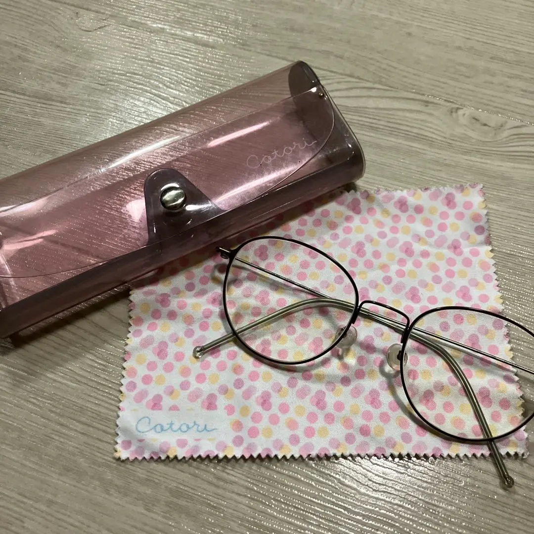 眼鏡市場 cotori コトリ メガネケース&メガネクロス 2点セット