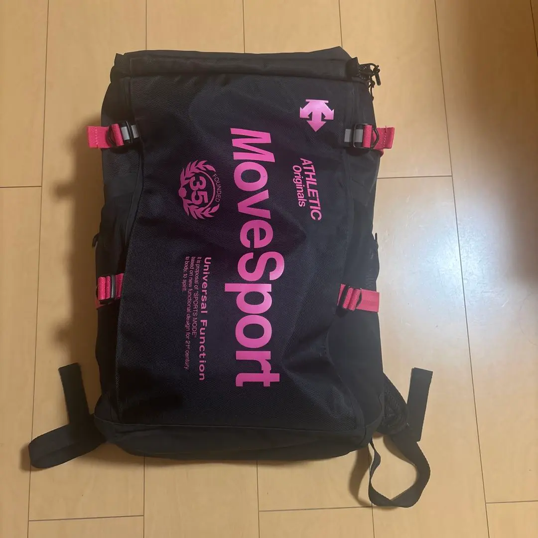 Move Sport バスケットボール用リュック ネイビー/ブラック/ピンク 限定デザイン｜スクエアバッグ リュック30L 40L/ ボストンバッグ