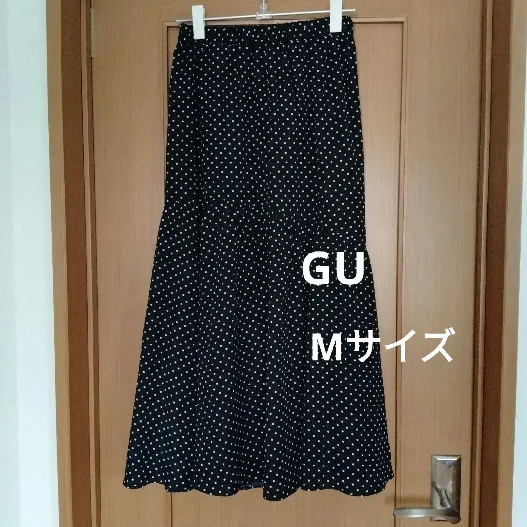 Thumbnail of GU Dot Pattern Long Skirt Tiered Skirt