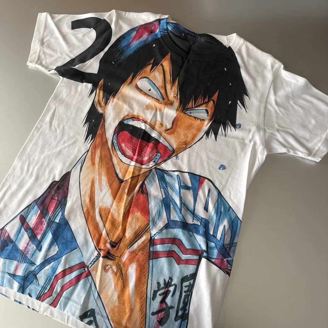 限定品 弱虫ペダル マンガ アニメ 荒北靖友 複製原画 前面プリント Tシャツ 限定品 弱虫ペダル マンガ アニメ 荒北靖友 複製原画 前面