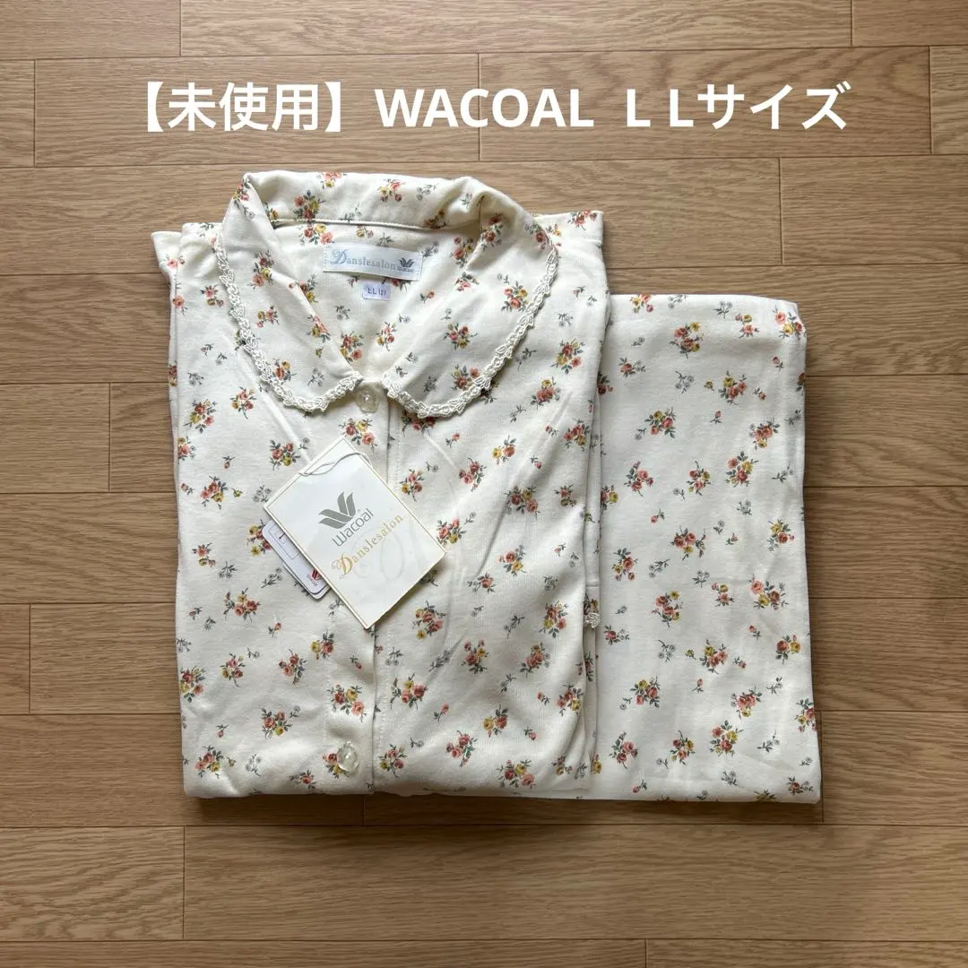 女士睡衣 WACOAL 長袖長褲 L LL 尺寸 的縮圖