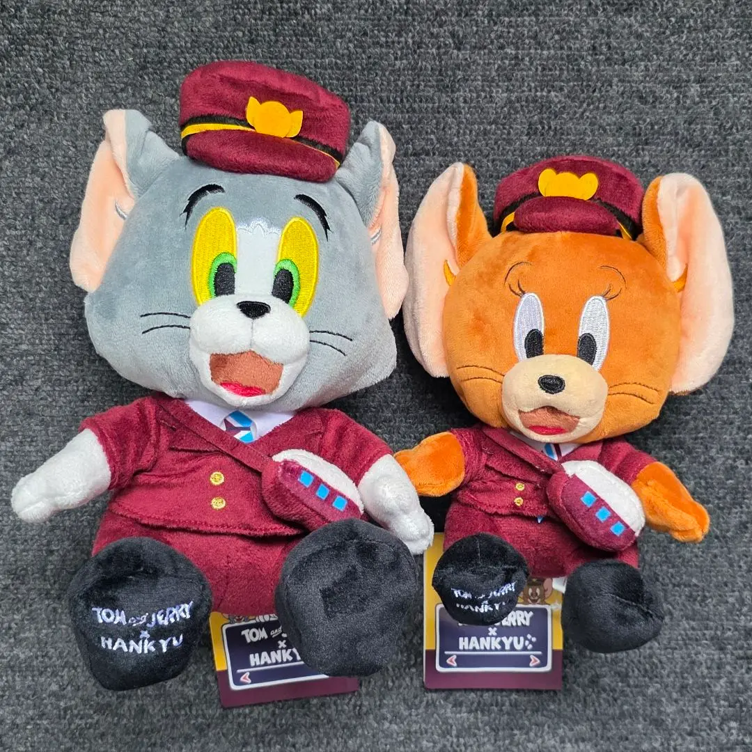 トムとジェリー×阪急電車 ぬいぐるみ ２体セット （トムとジェリー） 新品】トムとジェリー×阪急電車 ぬいぐるみ 2体セット （トムと