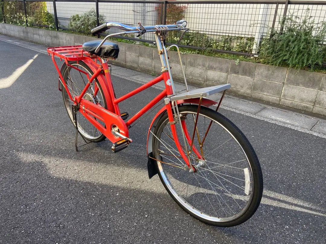 郵便 郵政 実用車 自転車 ロッドブレーキ キャリア 補助ホーク 昭和レトロ 郵便 郵政 実用車 自転車 ロッドブレーキ キャリア 補助ホーク
