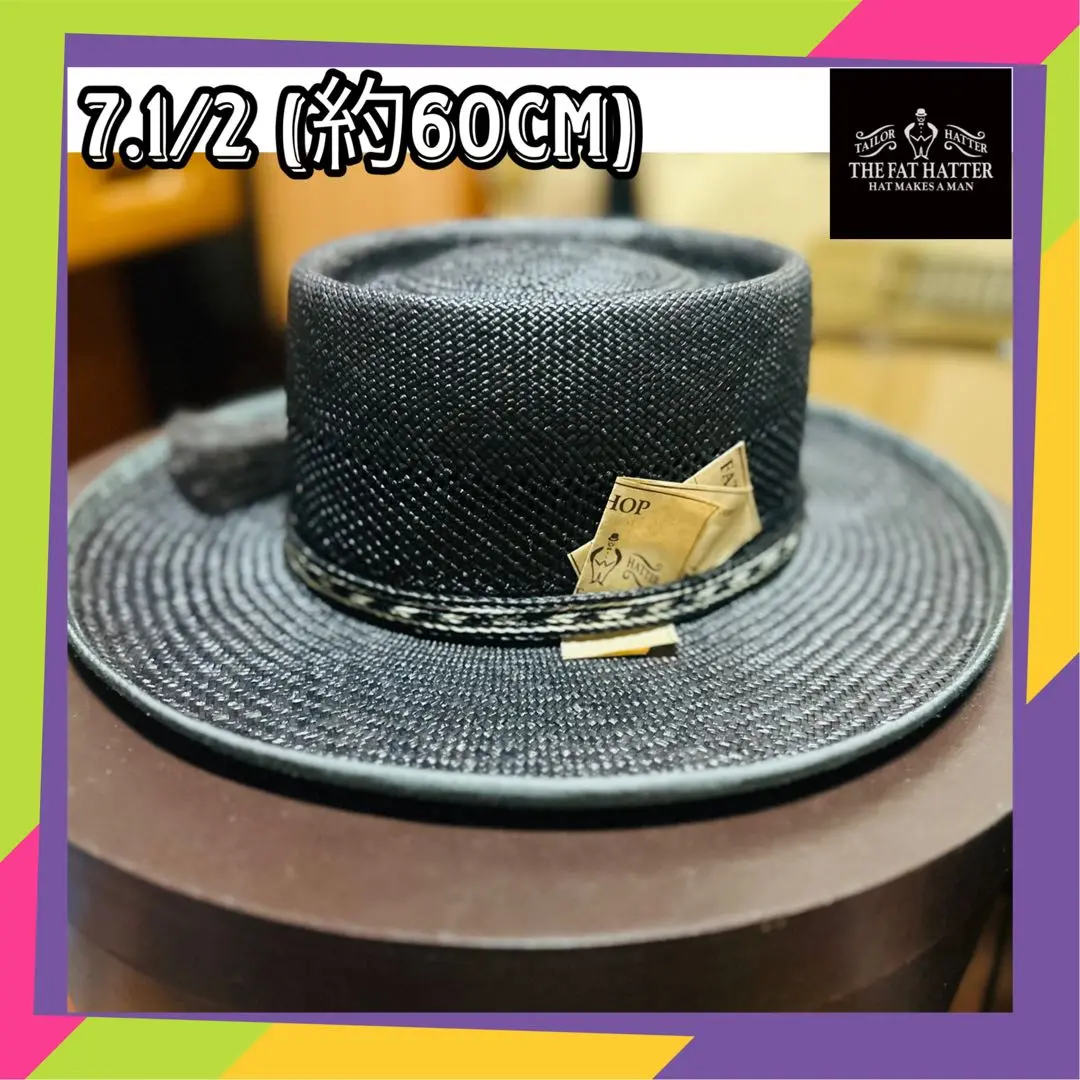 未使用 限定品 ラメゾンドリリス THE FAT HATTER 麦わら帽子 F 未使用 限定品 ラメゾンドリリス THE FAT HATTER 麦わら帽子 F