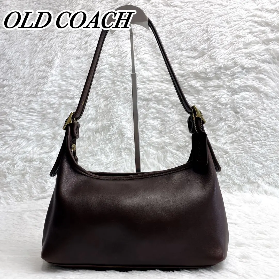 OLD COACH ワンショルダー エルゴ ブラック USA製 レザー 9059 オールドコーチ ☆USA製 レザー エルゴ ハンドバッグ ブラック