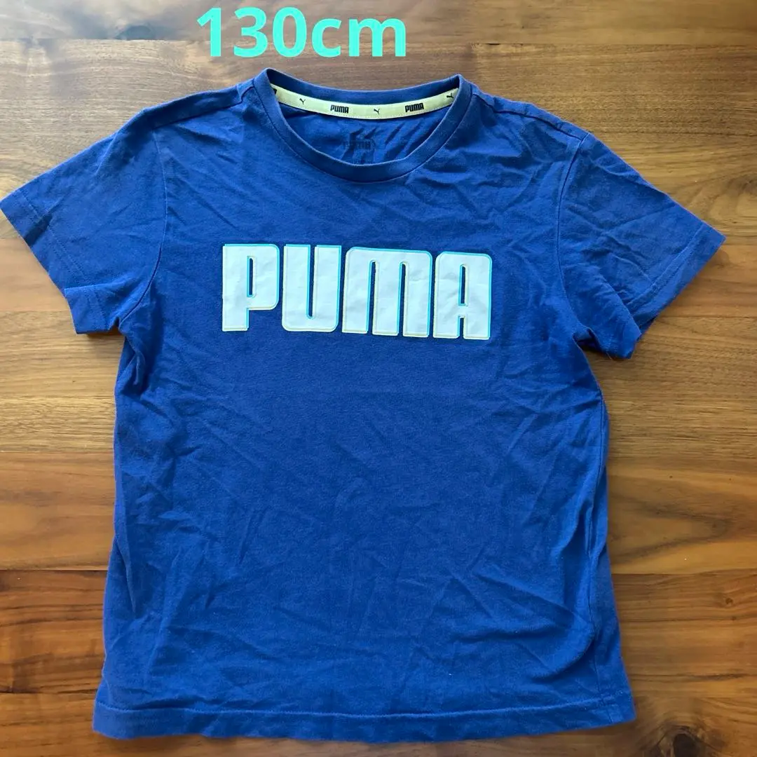 Thumbnail of PUMA Logo T-shirt 130cm Blue Navy Blue Boy