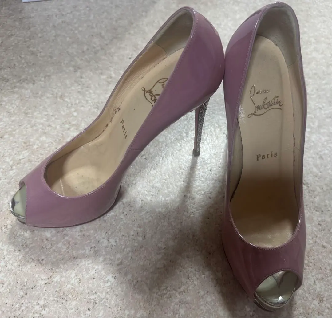 2025年最新】クリスチャンルブタン ラメ オープントゥパンプスの人気