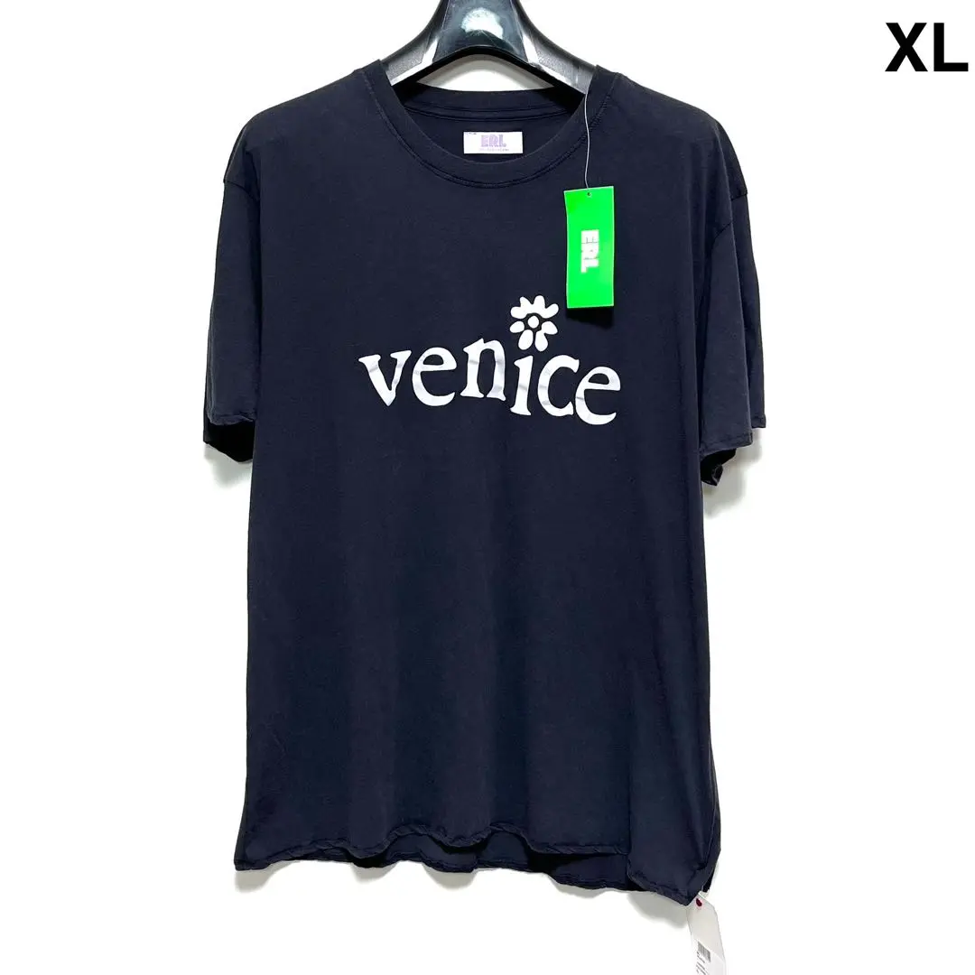 ERL◆VENICEロゴTシャツ ERL Men's Venice T-Shirt in White ERL