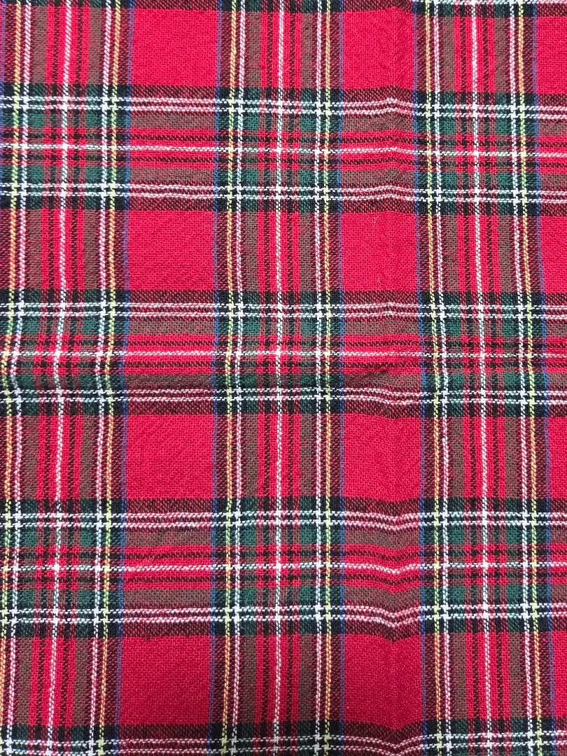 Thumbnail of Cut fabric (checkered pattern) red
