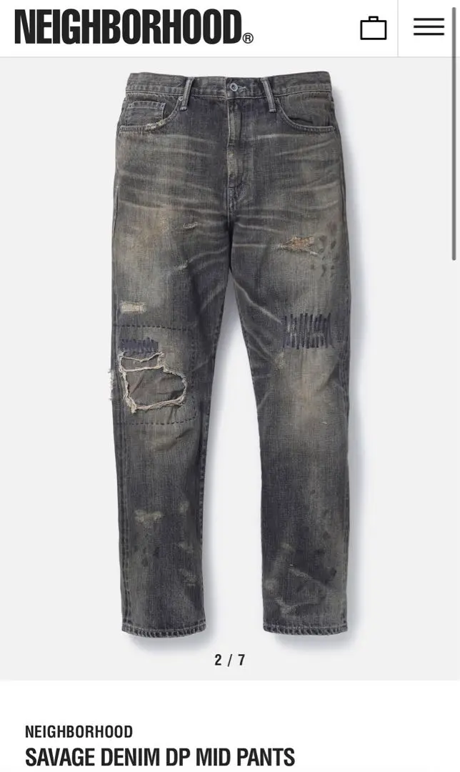 NEIGHBORHOOD SAVAGE DP-MID デニムパンツ XLARGE NEIGHBORHOOD SAVAGE DP-MID デニムパンツ XLARGE