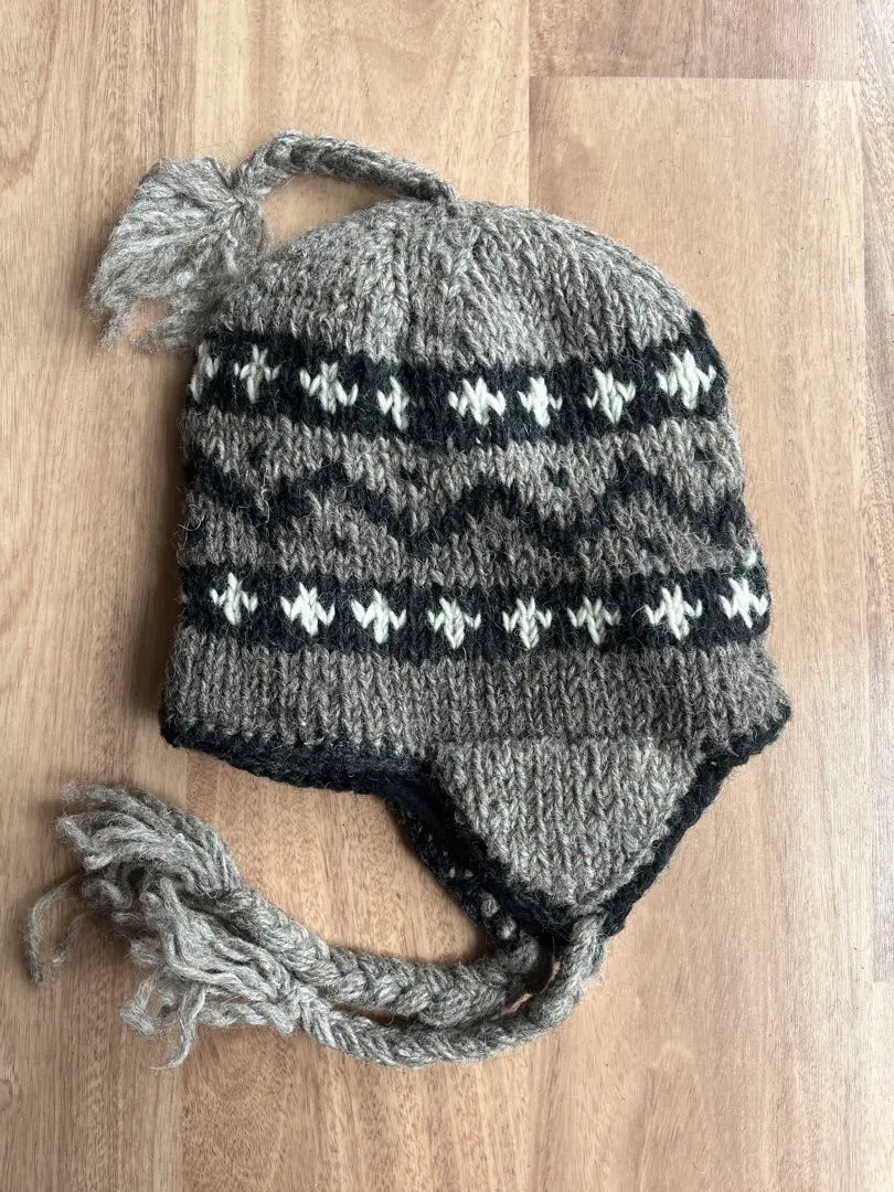 Thumbnail of Wool Knit Cap with Ear Flaps, Made in Nepal