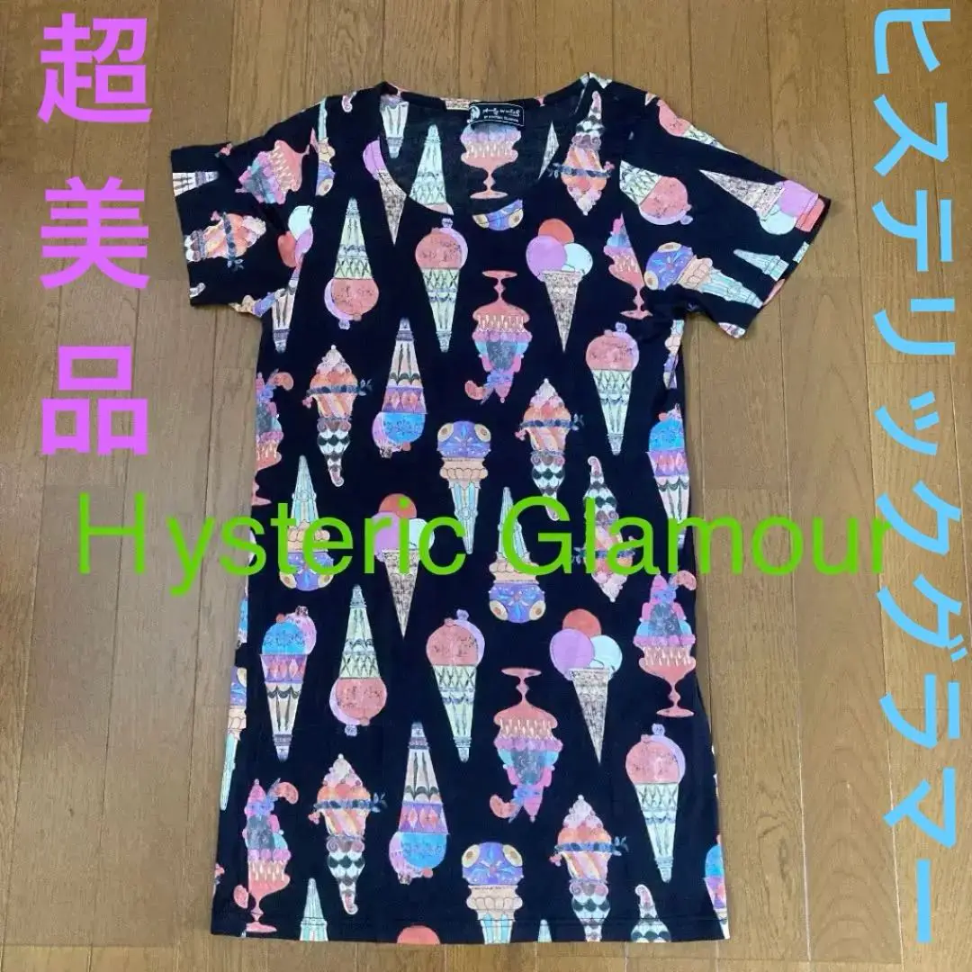 ヒステリックグラマー×アンディ・ウォーホル スイーツ柄シフォンワンピース 2025年最新】Andy Warhol by HYSTERIC GLAMOUR レディース ひざ