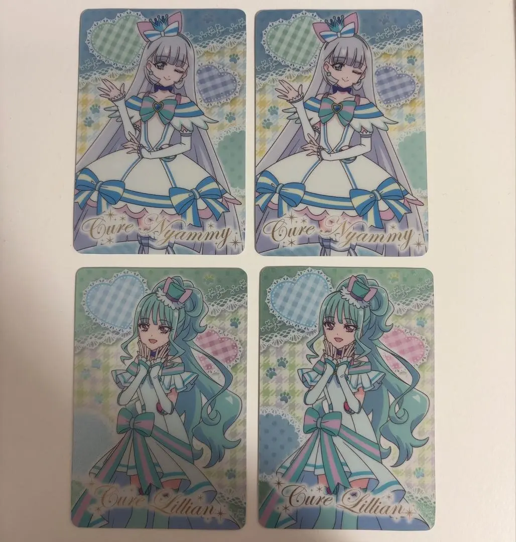 Thumbnail of Cure Nyammy & Cure Lilian Precure Card Gum 4-Card Set