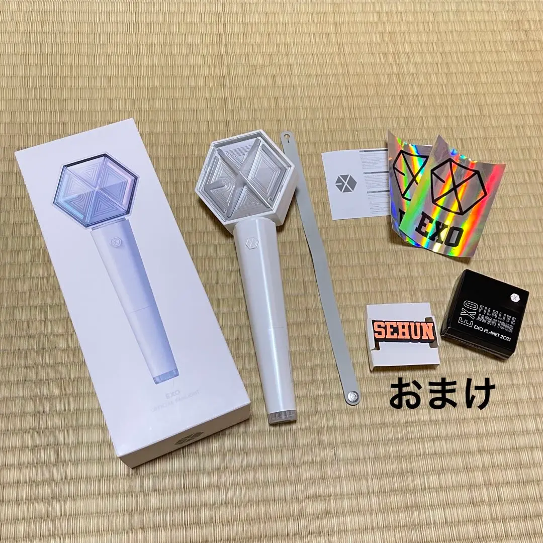 EXO セフン ペンライトアクセサリー ミニうちわ シリコンブレスレット EXO セフン ペンライトアクセサリー ミニうちわ シリコン