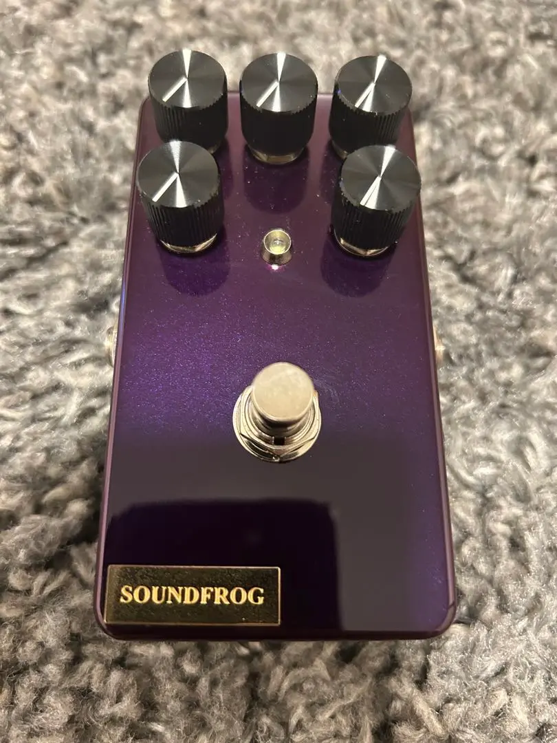 SoundFrog BerialS 紫色 ベースプリアンプ、オーバードライブ