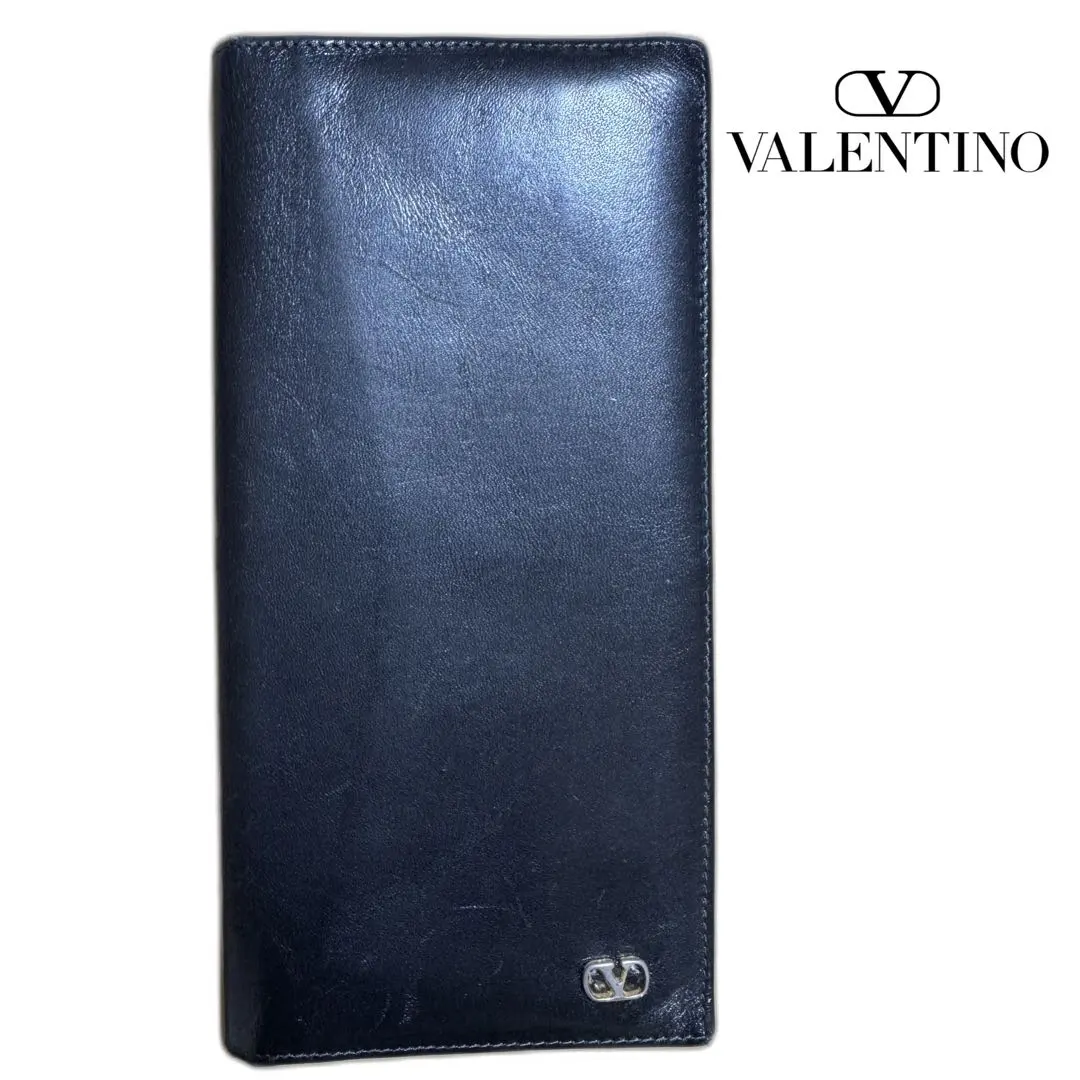 VALENTINO ブラックレザー長財布 Valentino ブラックレザー長財布 - メルカリ