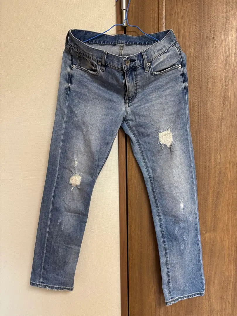 Thumbnail of Distressed denim pants