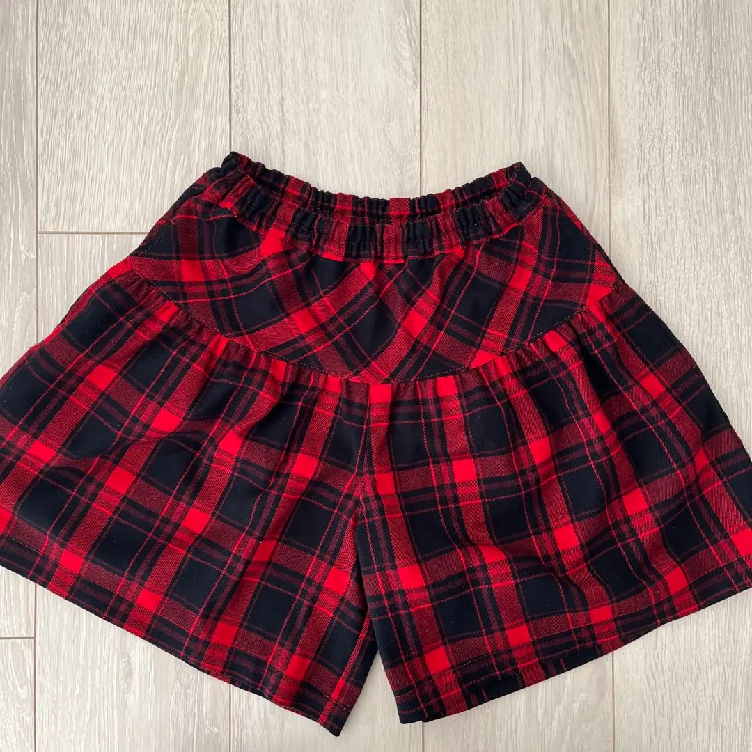 moo non non⭐︎ 格紋 秋冬 長褲 130 的縮圖