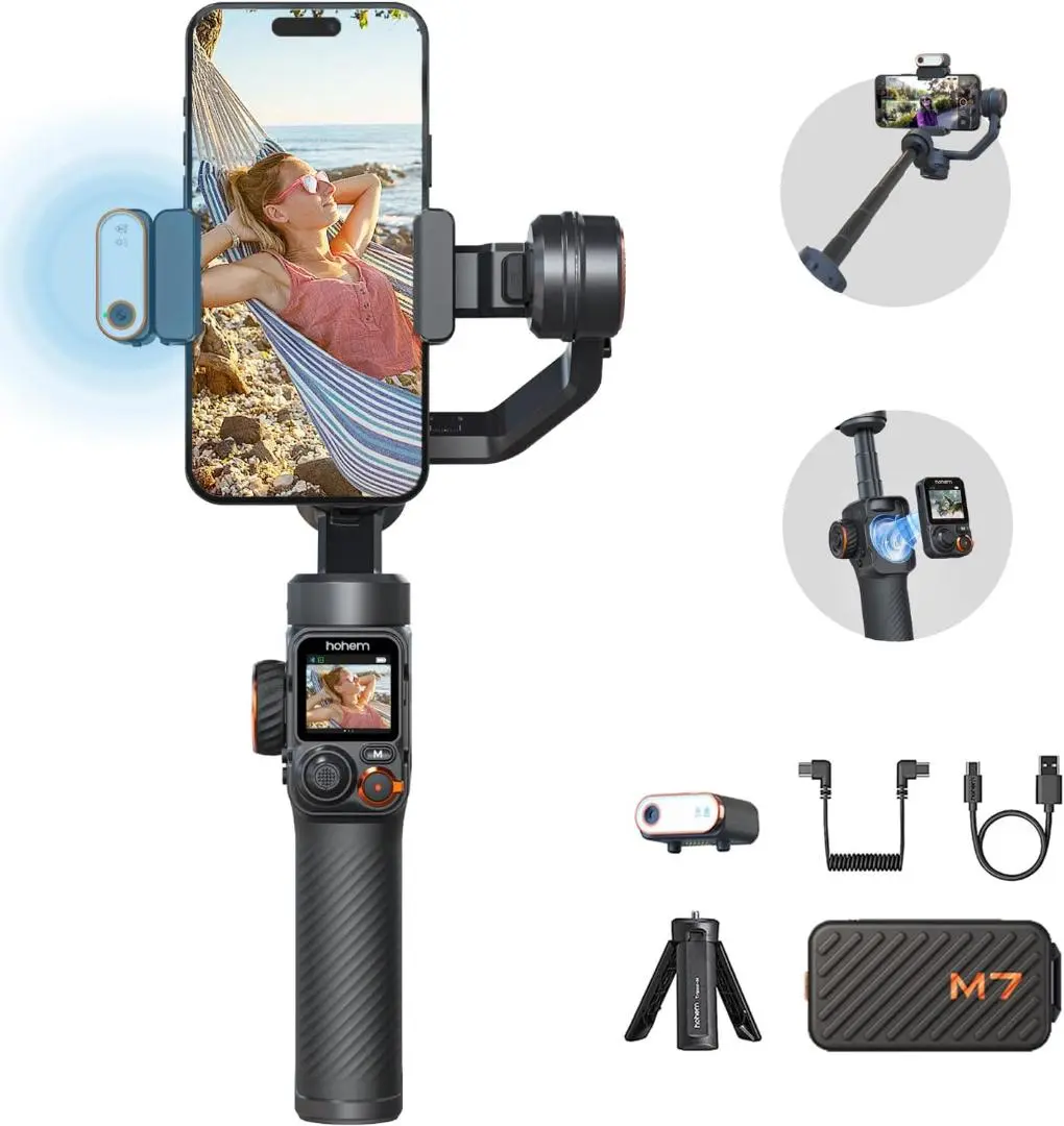 【新品同様品】Hohem iSteady M7 高性能スマホジンバル Amazon.com: hohem iSteady M7 Gimbal Stabilizer for iPhone