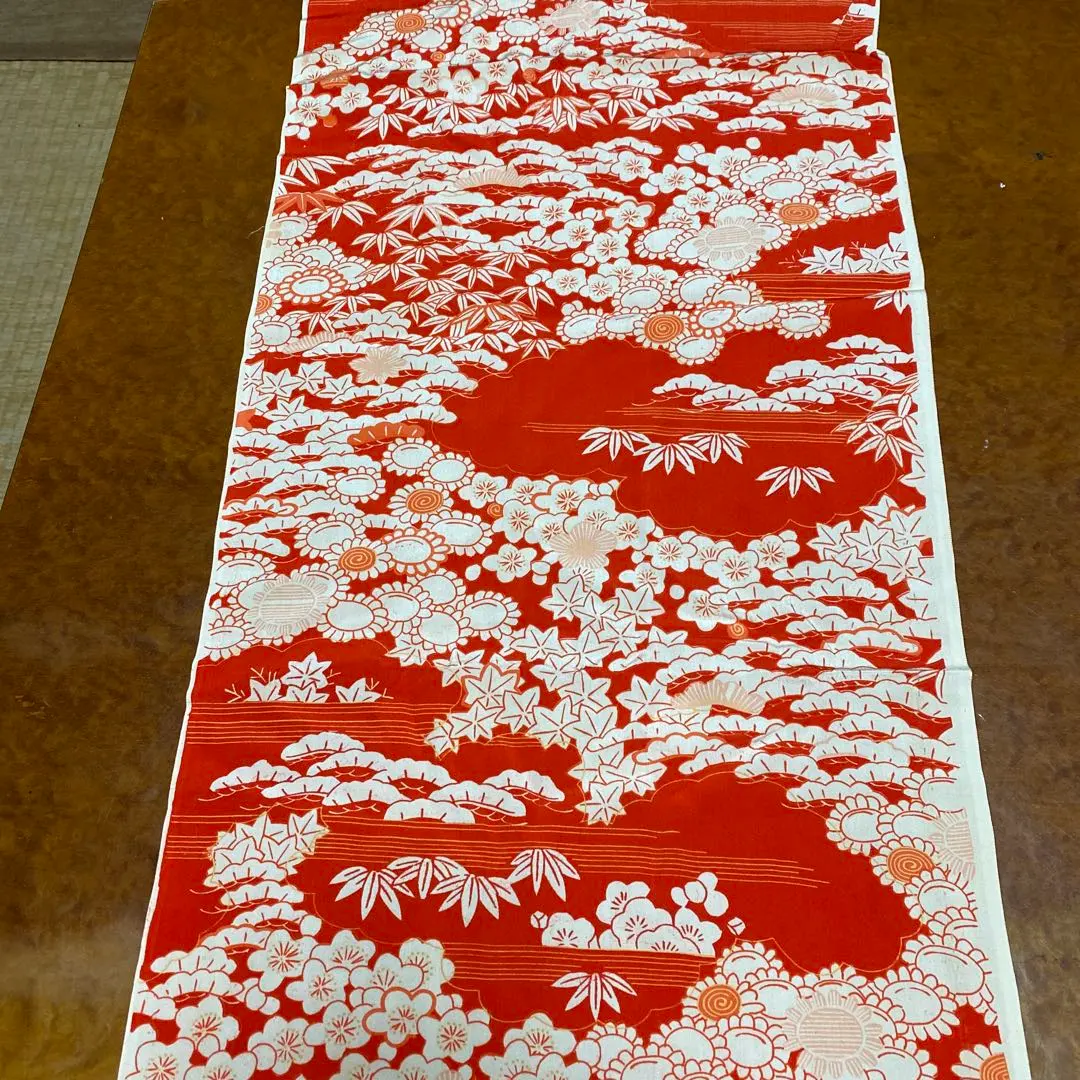 Thumbnail of V) Kimono cut cloth, 140cm