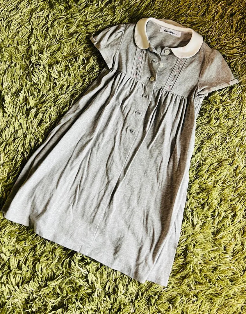 Thumbnail of Familiar Familia Girl's Short Sleeve Dress Gray Formal 110