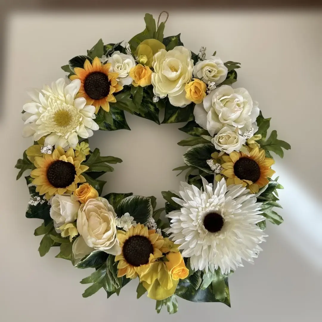 Thumbnail of Sunflower and Gerbera Wreath 30cm