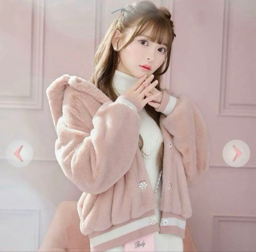 新品未使用　Rady ラメファーショートコート ピンク　モコモコ 楽天市場】フォックス ファーコート ボリューム フォックス
