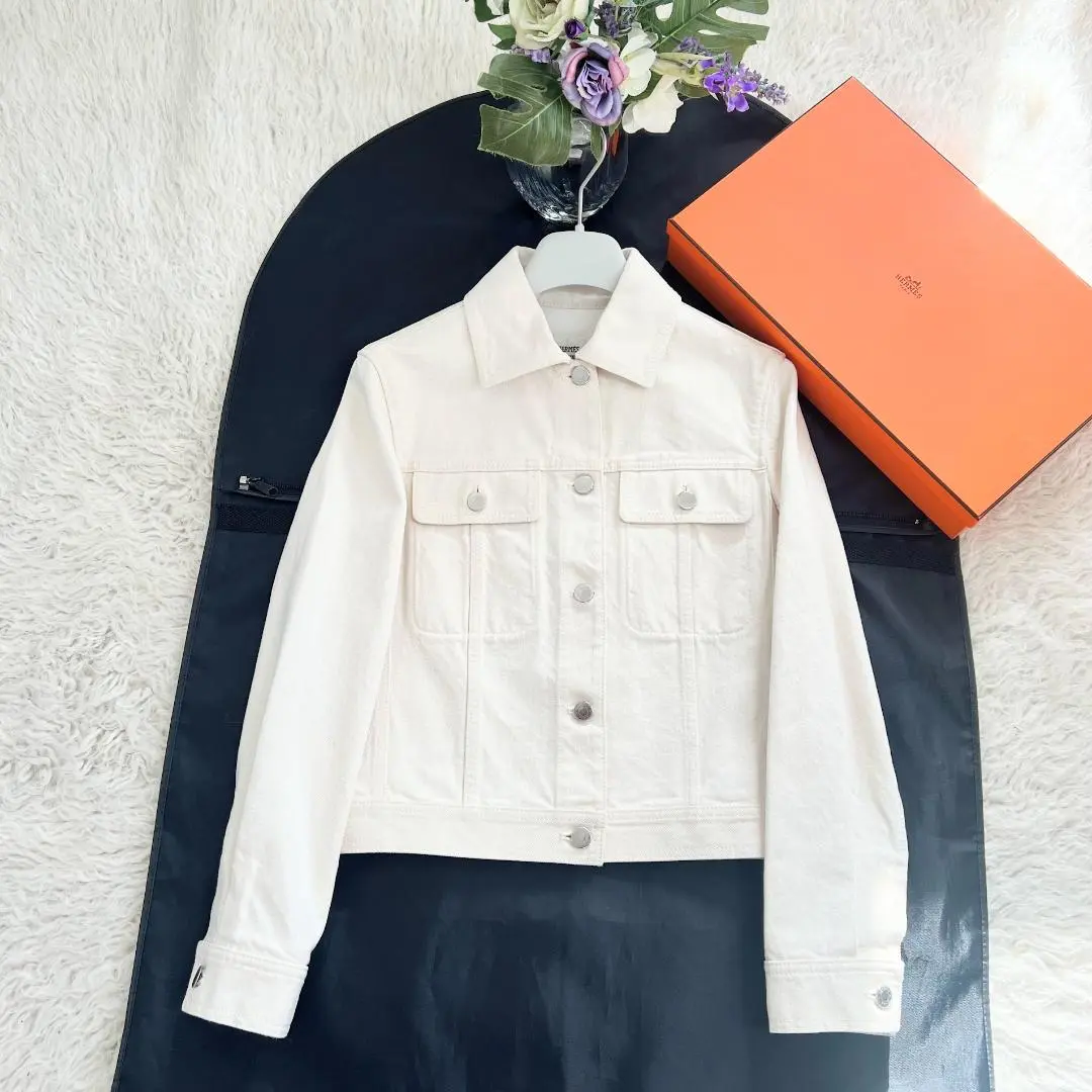 お値下げ☆新品同様☆エルメス　セリエボタンデニムジャケット　Gジャン♡ お値下げ☆新品同様☆エルメスセリエボタンデニムジャケットG