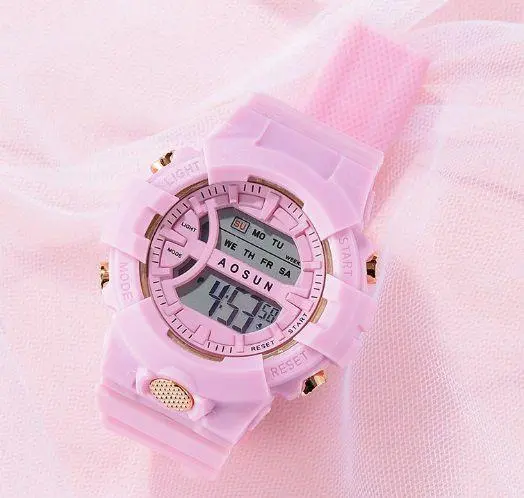 Thumbnail of a56 New TEDONG Digital Watch Multi-function LED Pink 806