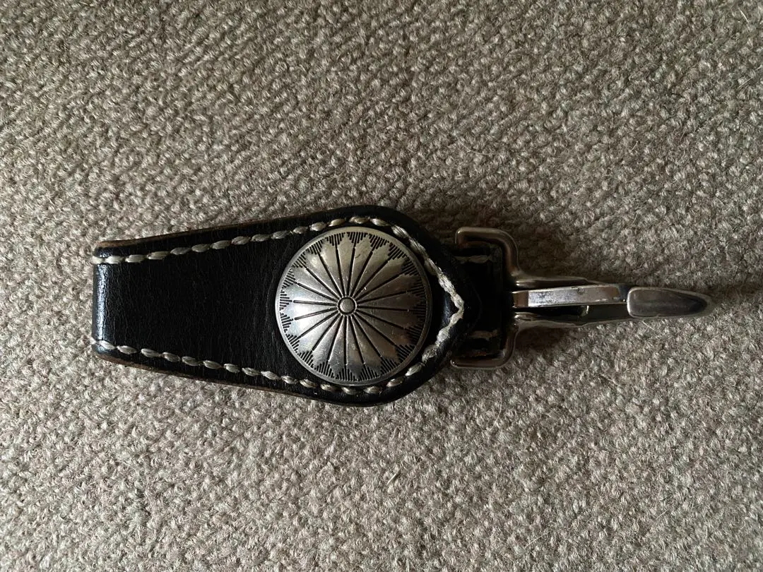 Thumbnail of Handcrafted, thick, genuine leather, real leather concho leather wallet keyholder