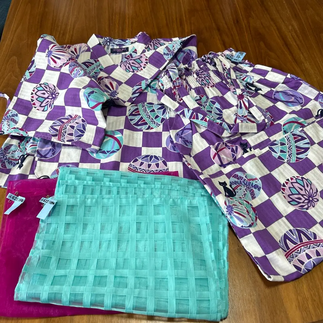 ANNA SUI mini♡浴衣♡140 ANNA SUI mini 浴衣 140 帯2色セット（WEB・一部店舗限定