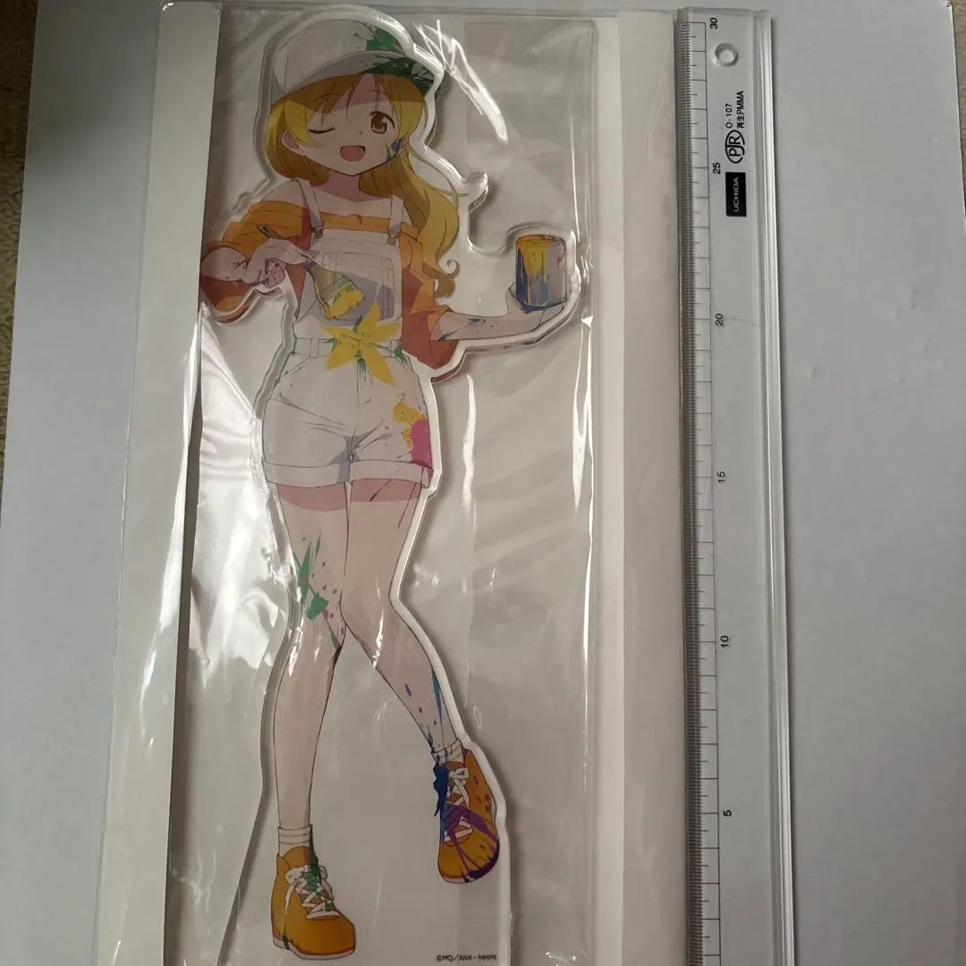 Thumbnail of Magical Girl Madoka Magica Newly Illustrated Extra Large Acrylic Stand: Mami Tomoe Paint Play ver.