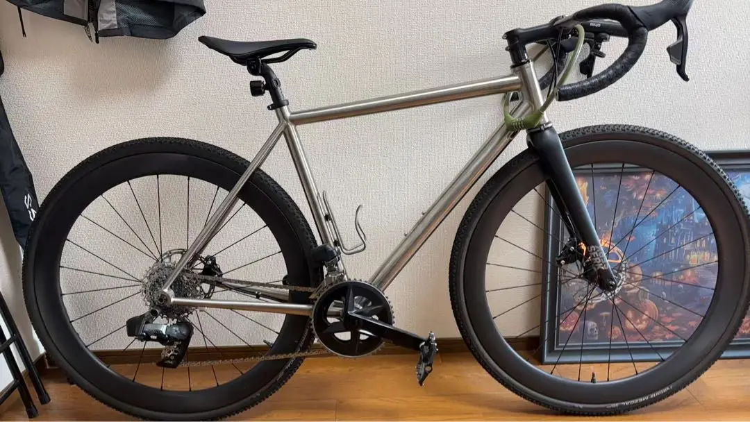 シクロクロスバイクGARNEAU チタンフレーム　　サイズ４９ シクロクロスバイクGARNEAU チタンフレーム サイズ49 - メルカリ