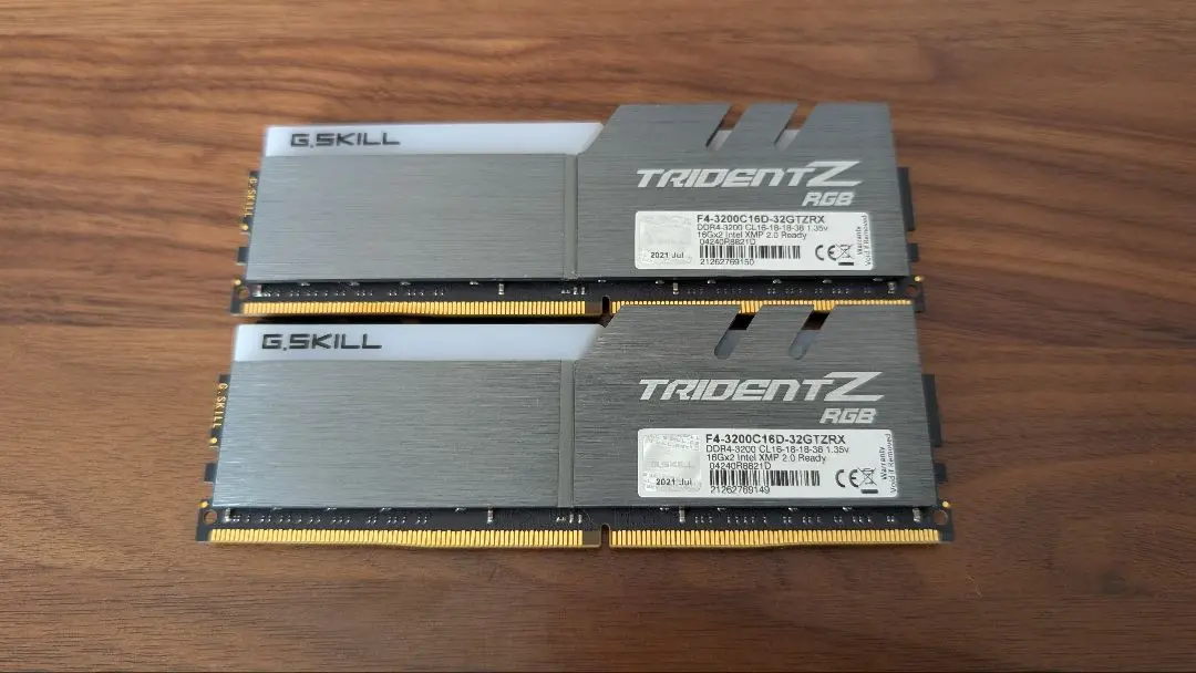 2025年最新】G.skill DDR4 Trident Z RGB F4-3200C16D-16GTZR