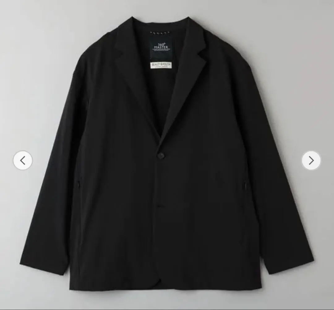 美品 360°MASTER リラックス 2B ジャケット 黒 BEAUTY&YOUTH UNITED ARROWS（ビューティーアンドユース