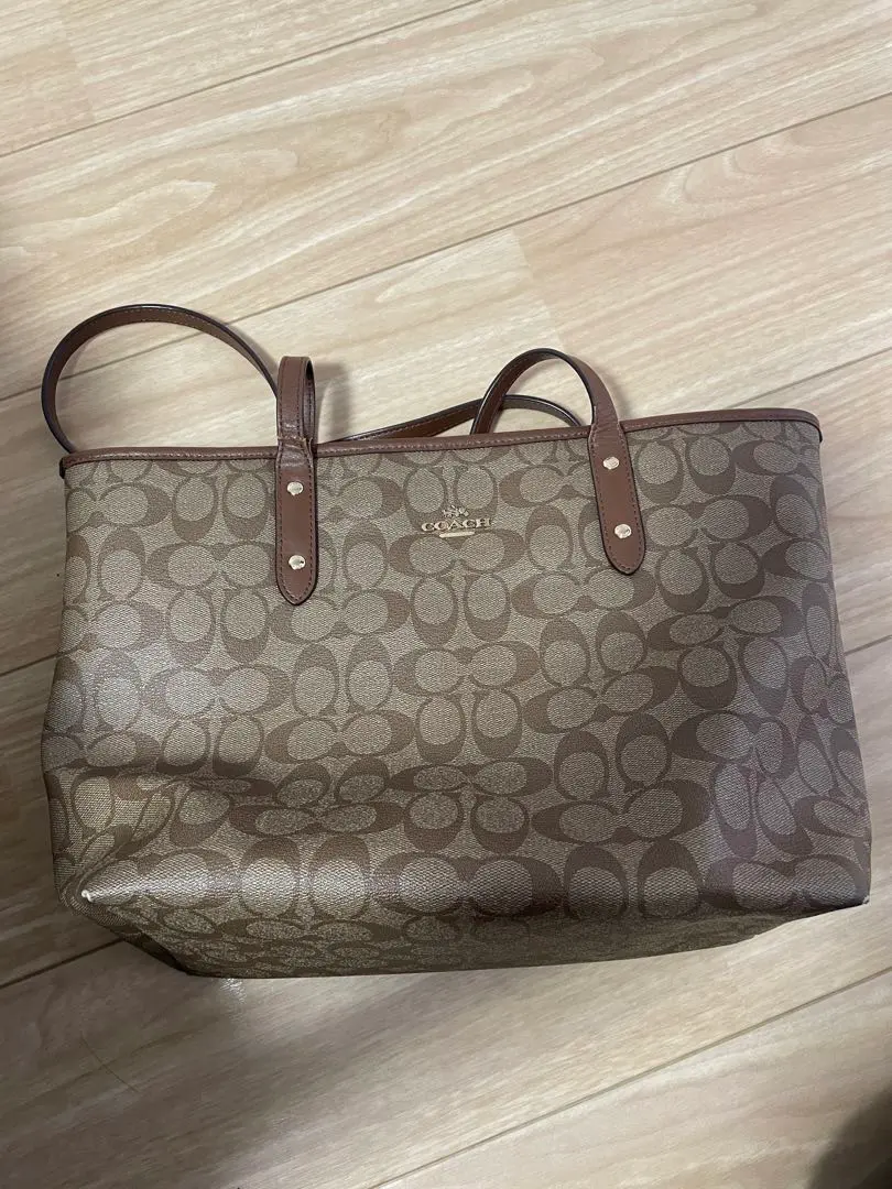 Thumbnail of Coach Brown Logo Pattern Shoulder Bag