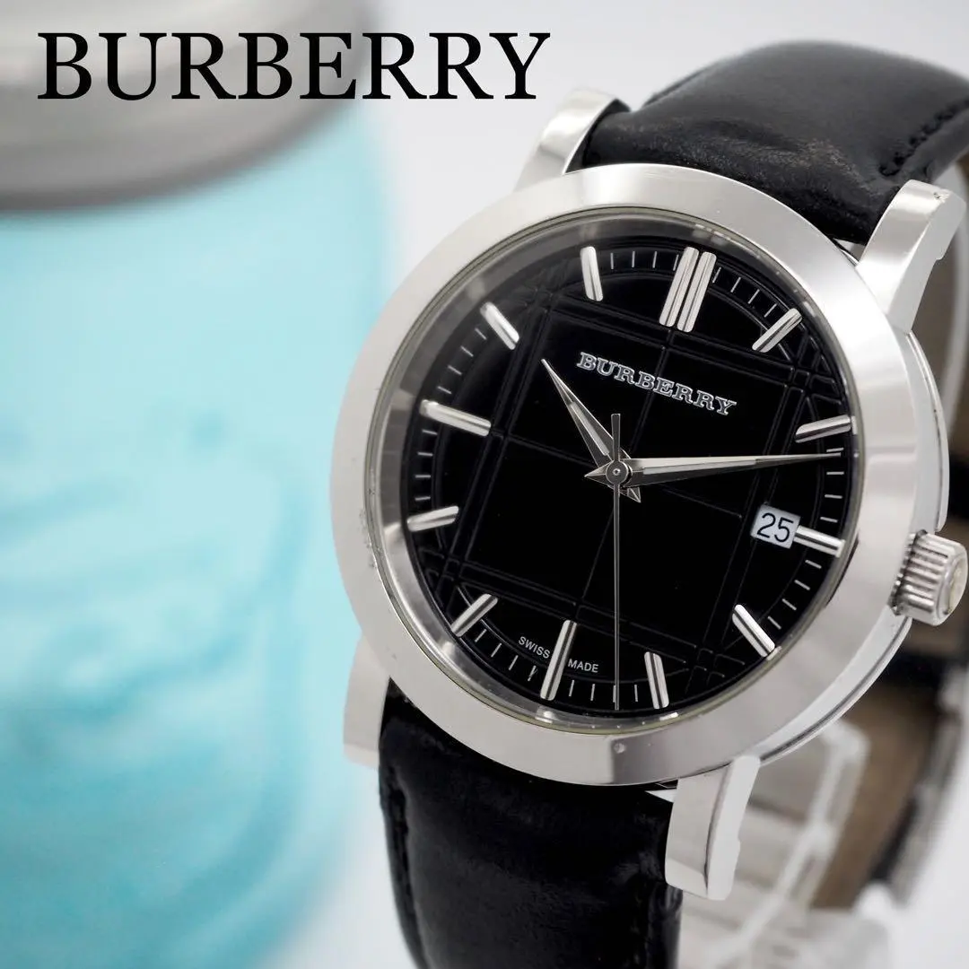 極美品 Burberry バーバリー メンズ腕時計 BU1354 クロノグラ