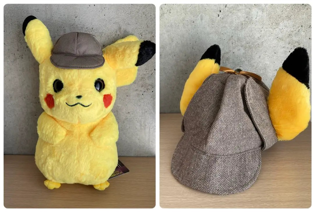 名探偵ピカチュウ　等身大　ぬいぐるみ 等身大サイズも！タカラトミー「ポケモンぬいぐるみ 名探偵