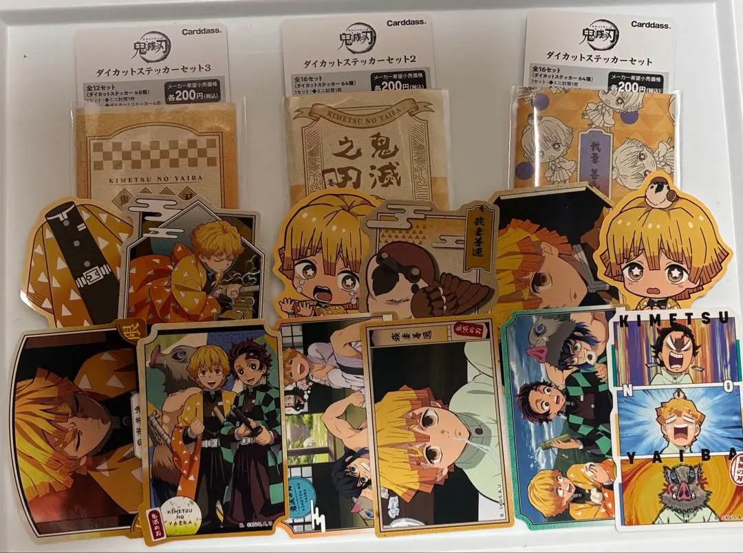 Thumbnail of [Instant Purchase Available] Demon Slayer: Zenitsu Agatsuma Die-Cut Sticker Set