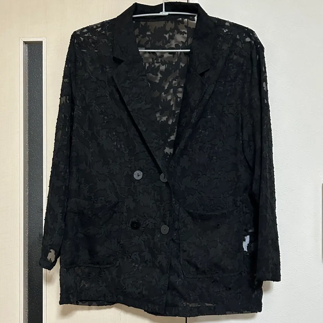 Thumbnail of Sheer Black Tailored Jacket