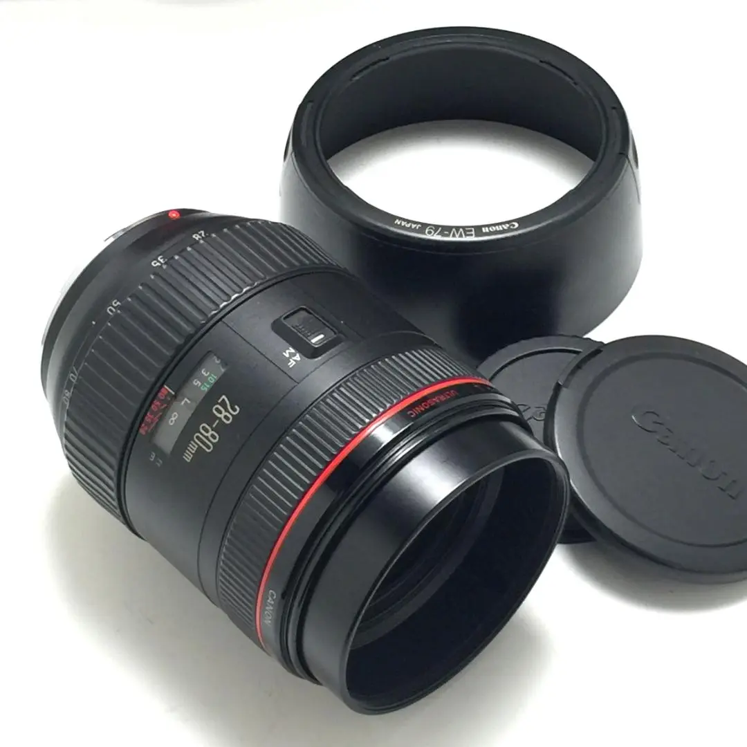 美品 レンズフード付きCanon EF28-80mm F2.8-4L USM Yahoo!オークション -「ef28-80 f2.8-4l」の落札相場・落札価格
