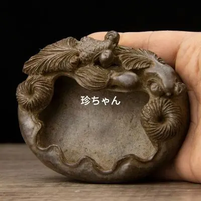 Thumbnail of Copper Double Fish Brush Washer, Calligraphy Supplies, Stationery, Paperweight, Four Treasures of the Study, Study Room, Decorative Item, Craft