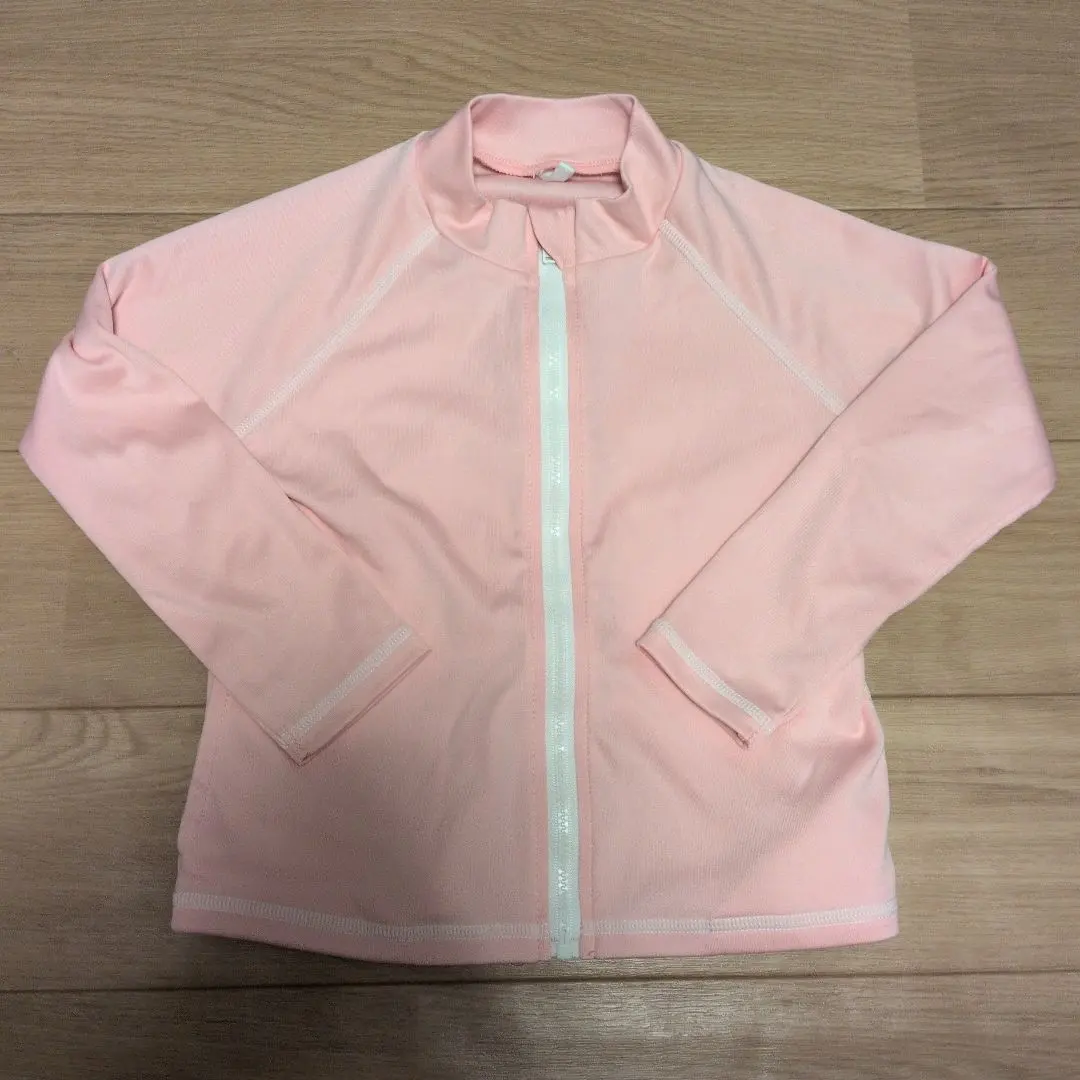 Thumbnail of Pink long-sleeved rash guard, size 100