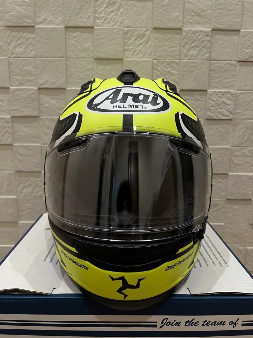 値下げ不可　Arai TTレース　マン島　Rx7x Sサイズ　55-56cm 未使用級】Arai RX-7X マン島TTモデル XL