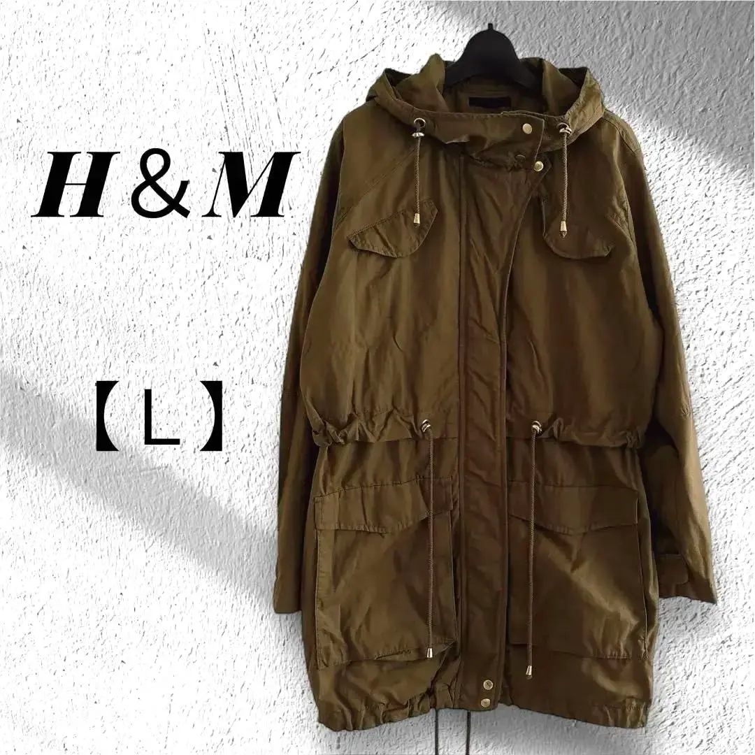 Thumbnail of H&M Olive Green Mod Coat 【L】Khaki Military Jacket