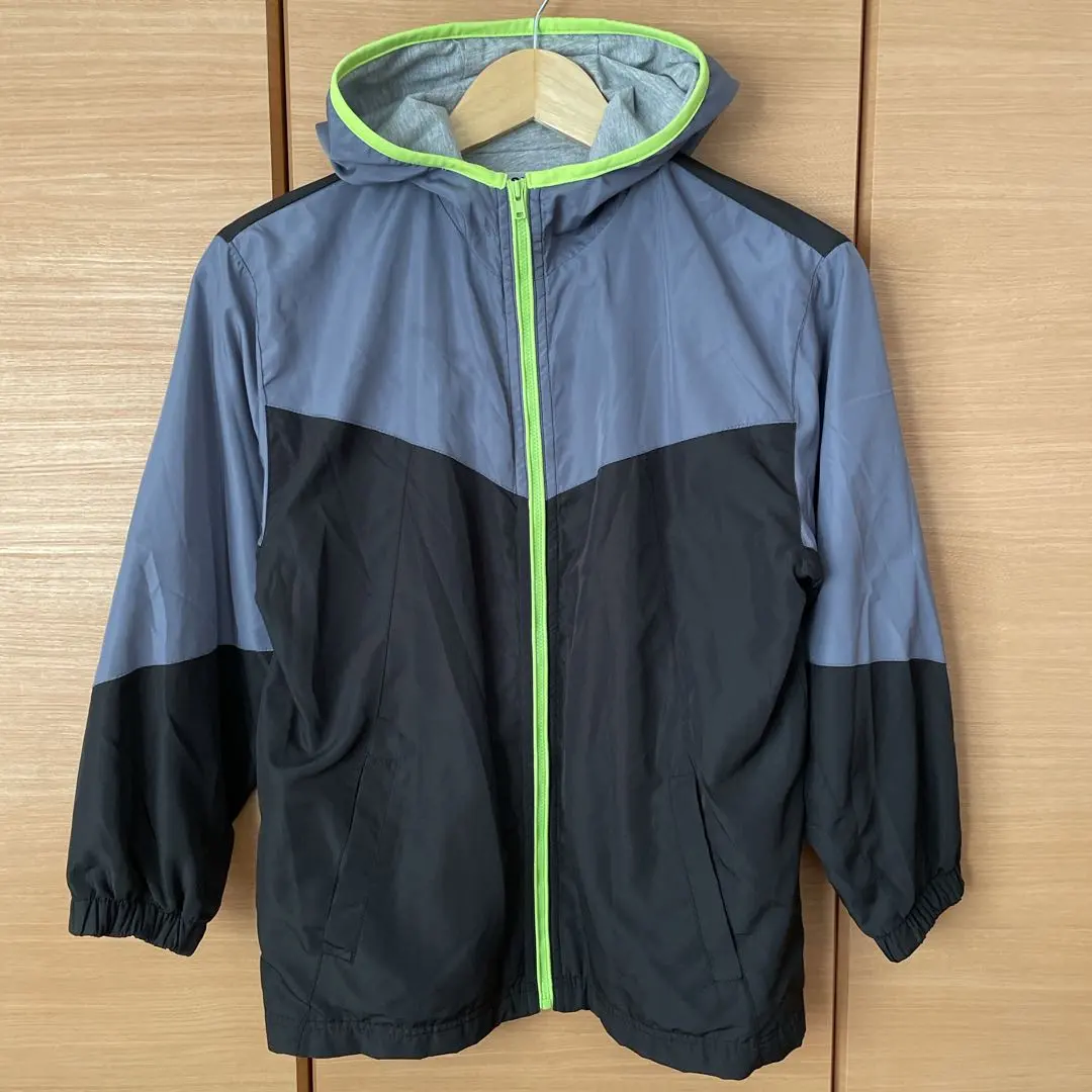 Thumbnail of Sirmione Hooded Jacket, Size 140, Gray x Black, Jersey