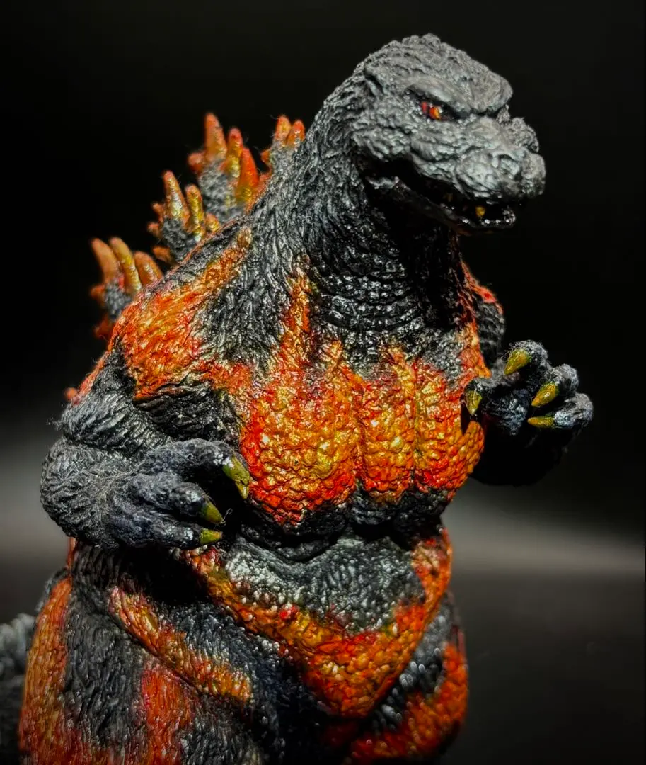 海洋堂　ゴジラ（1995）ソフビ組立キット　完成品 Sci-Fi MONSTER soft vinyl model kit collection ゴジラ1962