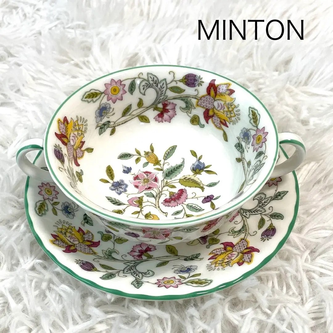 MINTON ミントン　ハドンホール　グリーン　スープ皿　ボウル　4P 美品 ミントン ハドンホール 13cmボウルを買い取りました｜ブランド